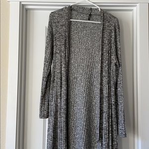 Long gray sweater